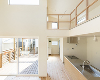 外につながる大屋根の家のサムネイル